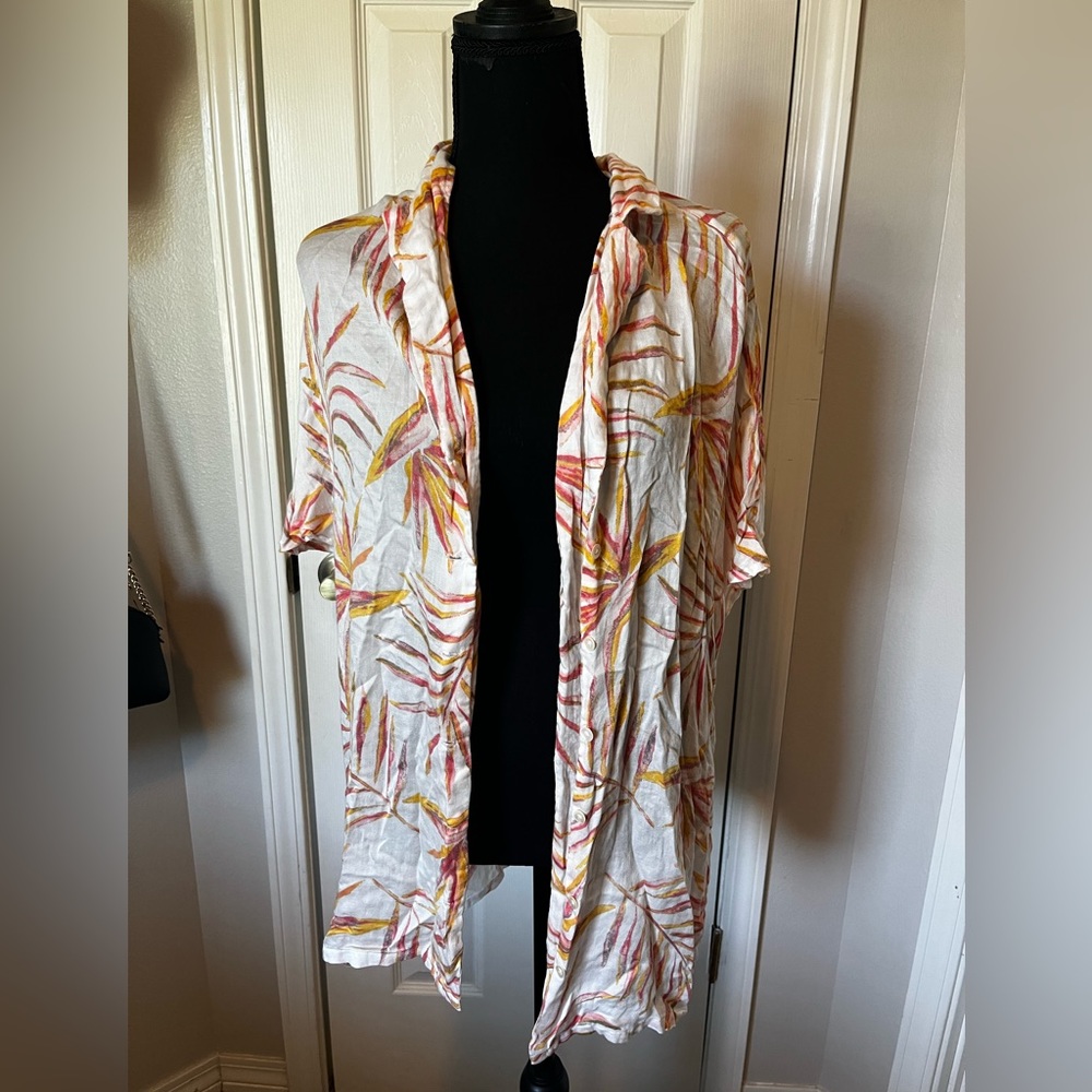 Summer Light Weight Short Sleeve Button Up